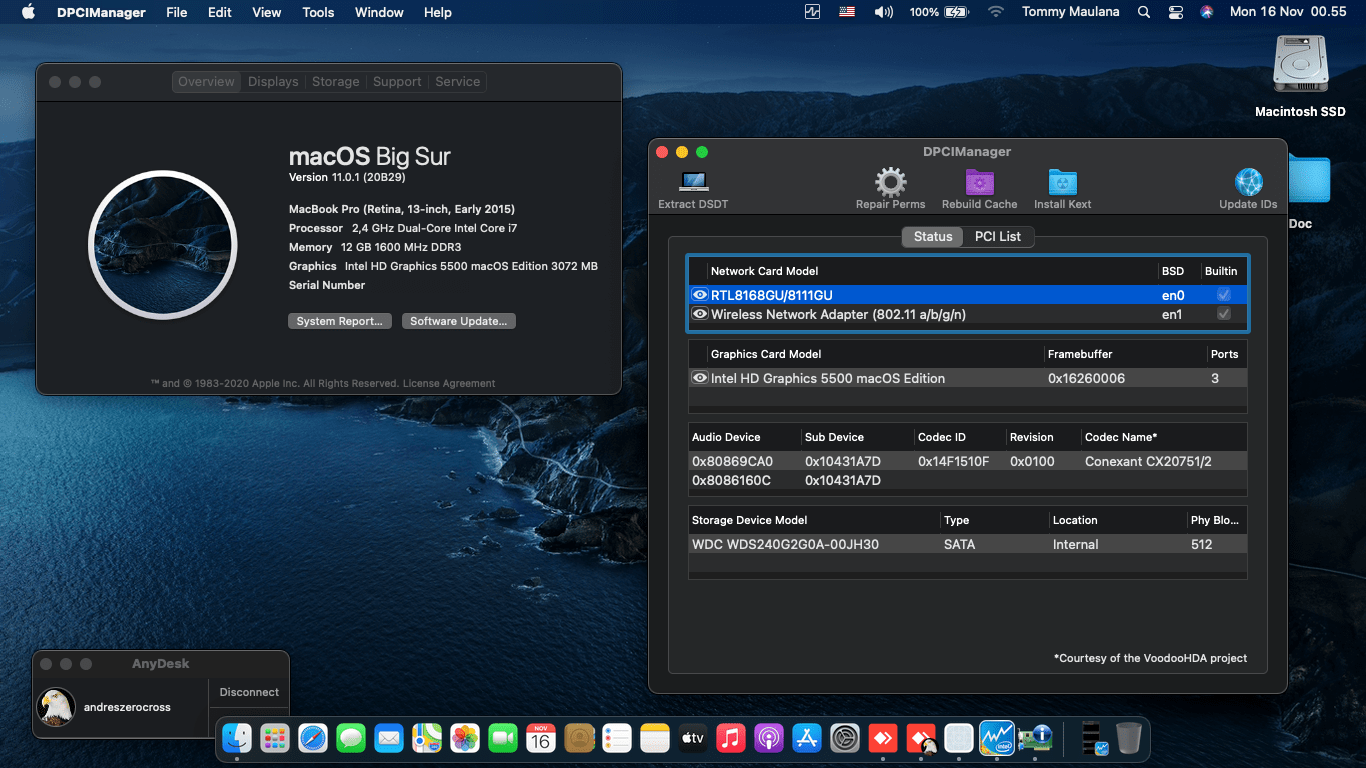 Asus A455LN WX030D 2nd [Broadwell   Intel HD 5500]   OpenCore 1